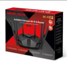 TP-LINK WiFi smerovač MERCUSYS MR90X AX6000 dual AP/router, 3x GLAN, 1x GWAN/ 574Mbps 2,4/ 2402Mbps 5GHz