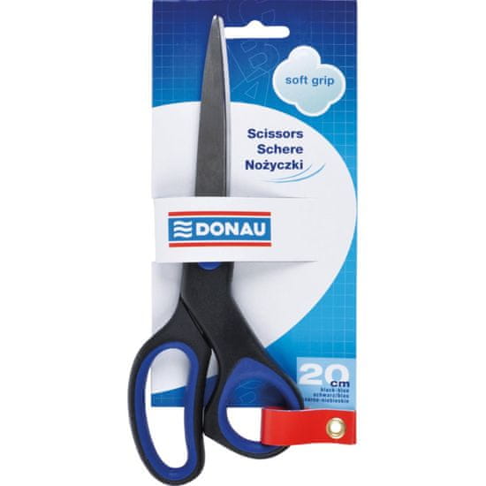 Donau Nožnice Soft grip - 20,5 cm, modré