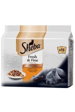 Sheba vrecko Hydinový výber 15x50g