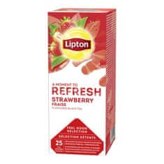 Ovocný čaj Lipton Refresh Jahody, 25x 1,6 g