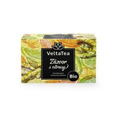 Velta Tea Bylinný čaj VeltaTea - zázvor s citrusmi, bio, 20 x 2 g