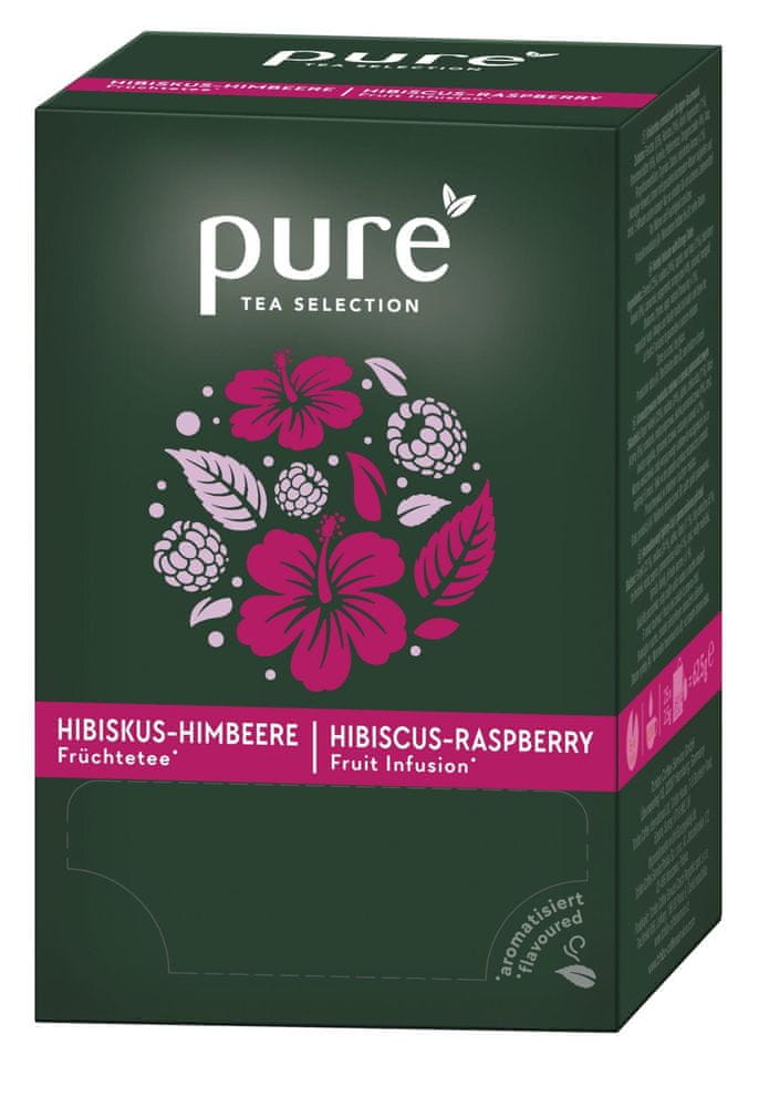 WEBHIDDENBRAND Čaj PURE TEA Selection - Ovocný Ibištek, Malina, 25 x 3 g