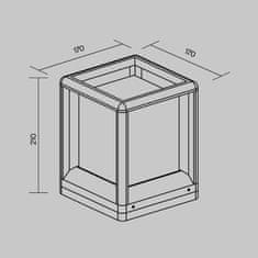 MAYTONI MAYTONI Vonkajšie svietidlo Trim E27x1 15W IP 65 O455FL-01GF1