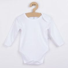 NEW BABY Dojčenské body s dlhým rukávom New Baby biele 62 (3-6m)