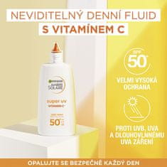 Garnier Ochranný fluid proti tmavým škvrnám s vitamínom C SPF 50+ Ambre Solaire (Super UV Fluid) 40 ml