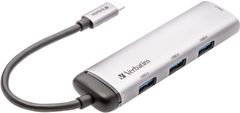 VERBATIM víceportový USB-C Hub, 4x USB 3.2