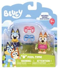 TM Toys Bluey 2 figurky Bluey&Bingo čas na bazén