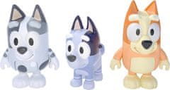 TM Toys Bluey 3 figurky Bingo, Muffin, Socks