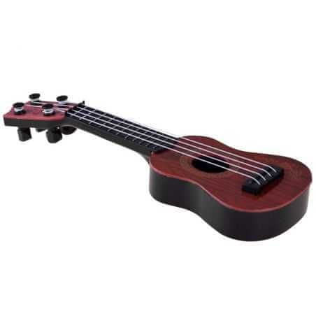 JOKOMISIADA Detské ukulele 25cm, tmavohnedé