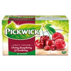 Pickwick Ovocný čaj - čerešne s malinami a brusnicami, 20 x 2 g