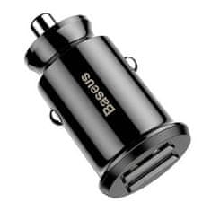 BASEUS Baseus Grain 2x USB 5V 3,1A nabíjačka do auta (čierna)