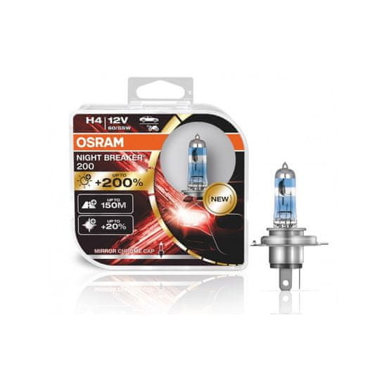 Osram krabička H4 12V 60/55W P43t NIGHT BREAKER 200 2ks