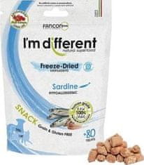 I’m different I´M DIFFERENT SNACK sardinky - mrazem sušený pamlsek, 40 g