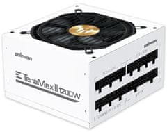 Zalman TeraMax II 1200W biely Zdroj, ATX, 1200W, aktívny PFC, 120mm ventilátor, 80PLUS Gold