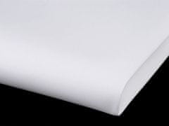 Penová guma Foamiran na výrobu kvetov 60x70 cm - (001) biela mliečna (5 ks)