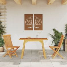 Petromila vidaXL Záhradný jedálenský stôl 110x56x75 cm, akáciový masív