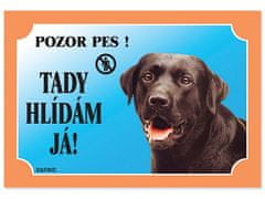 DAFIKO Tabuľka labradorský retriever čierny