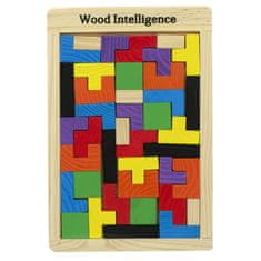 Solex Pomôcka edukačná Puzzle drevené TETRIS 40ks WOOD INTELLIGENCE