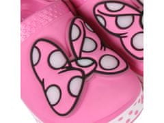 Disney Minnie Mouse Disney ružové krokodíly/žabky pre dievčatá, svietiaca mašľa 32 EU / 13 UK