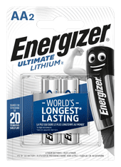 Energizer Ultimate Lithium AA/2 FR6/2 1,5V 2ks 7638900262636