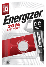 Energizer CR2016 FSB1 lítiová gombíková batéria 100mAh 3V 1ks 7638900083002