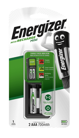 Energizer mini nabíjačka Power Plus 2 x AAA 700 mAh