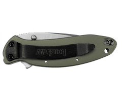 Kershaw 1620OL SCALLION - OLIVE vreckový nôž s asistenciou 6 cm, olivovo zelená, hliník