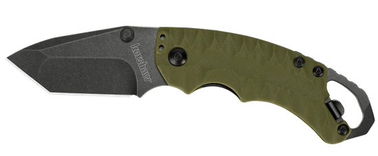 Kershaw 8750TOLBW SHUFFLE II FDE vreckový nôž 6,6 cm, Blackwash, zelená, GFN