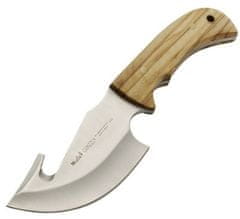 Muela GRIZZLY-12OL lovecký nôž s vyvrhovacím hákom 12 cm, olivové drevo, kožené puzdro