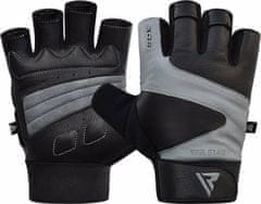 RDX GYM GLOVE LEATHER S14 GRAY M