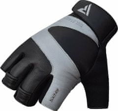 RDX GYM GLOVE LEATHER S14 GRAY M