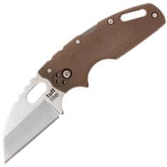 Cold Steel 20LTF Tuff Lite Plain Dark Earth vreckový nôž 6,4 cm, hnedá, Griv-Ex termoplast