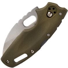 Cold Steel 20LTG Tuff Lite Plain (OD Green) vreckový nôž 6,4 cm, zelená, Griv-Ex