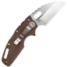 Cold Steel 20LTF Tuff Lite Plain Dark Earth vreckový nôž 6,4 cm, hnedá, Griv-Ex termoplast