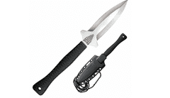 Cold Steel 49NDE Hide Out nôž na krk 7,6 cm, čierna, Grivory, puzdro Secure-Ex