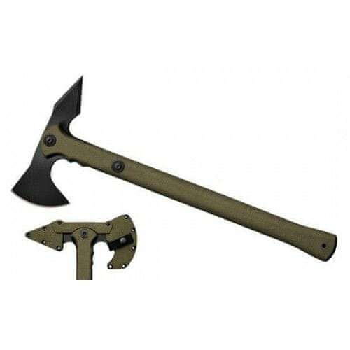 Cold Steel 90PTHG Trench Hawk (OD Green) sekera 822 g, zelená, polypropylén