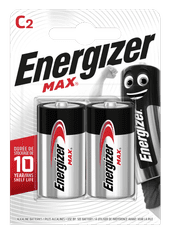 Energizer MAX malý monočlánok C/E93 2ks alkalické batérie E301533200