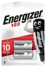 Energizer Lithium 123 FSB2 1500mAh 3V 2ks lítiové batérie E300783702