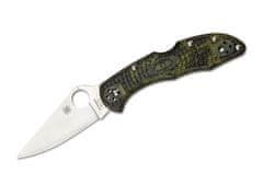 Spyderco C11ZFPGR Delica 4 Flat Ground Lightweight Green Zome vreckový nôž 7,4cm, zelená, FRN