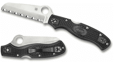 Spyderco C14SBK3 Rescue 3 vreckový záchranársky nôž 9,3cm, čierna, FRN