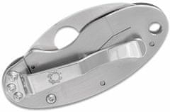 Spyderco C29P Cricket Stainless malý vreckový nôž 4,7 cm, celooceľový, hladký