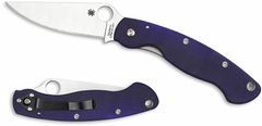 Spyderco C36GPDBL Military Model Blurple taktický vreckový nôž 10,2 cm, modro-fialová, G10