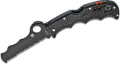 Spyderco C79PSBBK Assist záchranársky vreckový nôž 9,3 cm, celočierny, FRN, píšťalka, rozbíjač skla