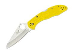 Spyderco C88PYL2 Salt 2 Lightweight Sheepfoot vreckový nôž 7,6 cm, žltá, FRN