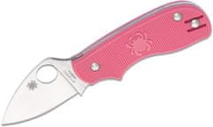 Spyderco C154PPN Squeak Pink Heals vreckový nôž 5 cm, ružová, FRN