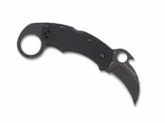 Spyderco C170GBBKP Karahawk vreckový nôž - karambit 6 cm, celočierna, G10