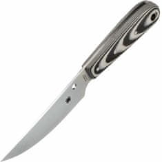 Spyderco FB46GP Bow River outdoorový nôž 11 cm, čierno-šedá, G10, kožené puzdro