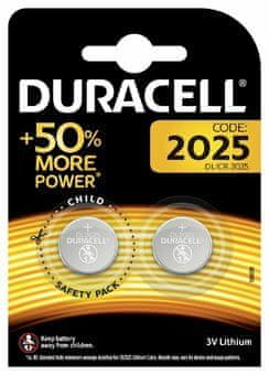 Duracell Mini Lithium CR2025 gombíkové batérie 2ks 5000394045514