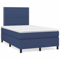 shumee Boxspring posteľ s matracom a LED modrá 120x190 cm látka