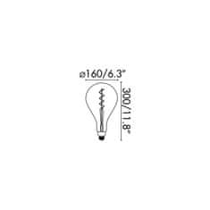 FARO Barcelona FARO LED žiarovka A160 AMBER SP 5W E27 DIM